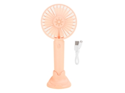 Ventilador Usb (recarregável, Portátil) Mini Ventilador De Mão Rosa Pequeno Para Estudantes E Uso Ao Ar Livre
