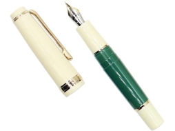 Canhão Mini Gullor Vulpen Com Trim Gótico, Caneta De Bolso De Acrílico, Verde, Ponta Curva
