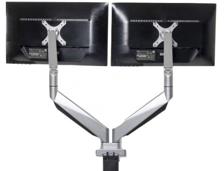 Suporte para Monitor BAKKERELKHUIZEN Smart Office 12 Dual Arm Clamp + Bolt Through