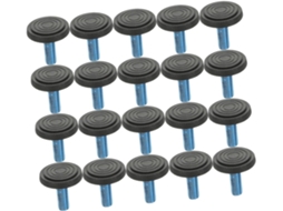 Conjunto De 30 Pés Niveladores Ajustáveis Com Rosca Para Móveis, Cadeiras E Sofás, Em Abs E Ferro