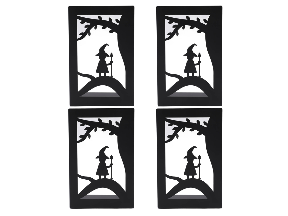 4 Peças Suportes Para Livros Verticais Construção Robusta Suportes Para Livros Resistentes Suportes Para Livros De Metal Com 4 Almofadas De Espuma Ant