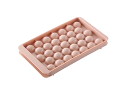 Moldes de Cubos de Gelo 33 Compartimentos com Tampa Rosa S/MARCA