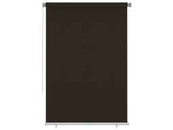 Vidaxl Estore De Rolo Para Exterior 165 Cm (l) X 230 Cm (a) Castanho Hdpe