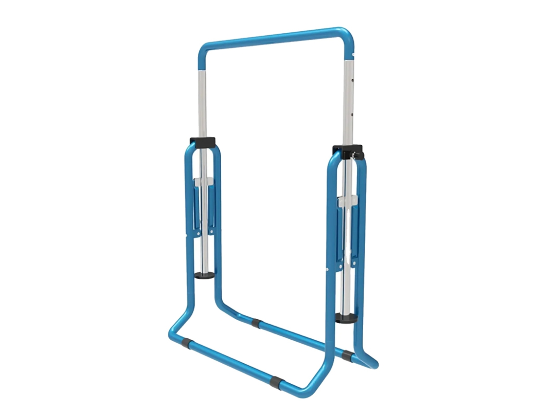 Barra De Treinamento De Ginástica, Altura Ajustável, Forte Estabilidade, Azul