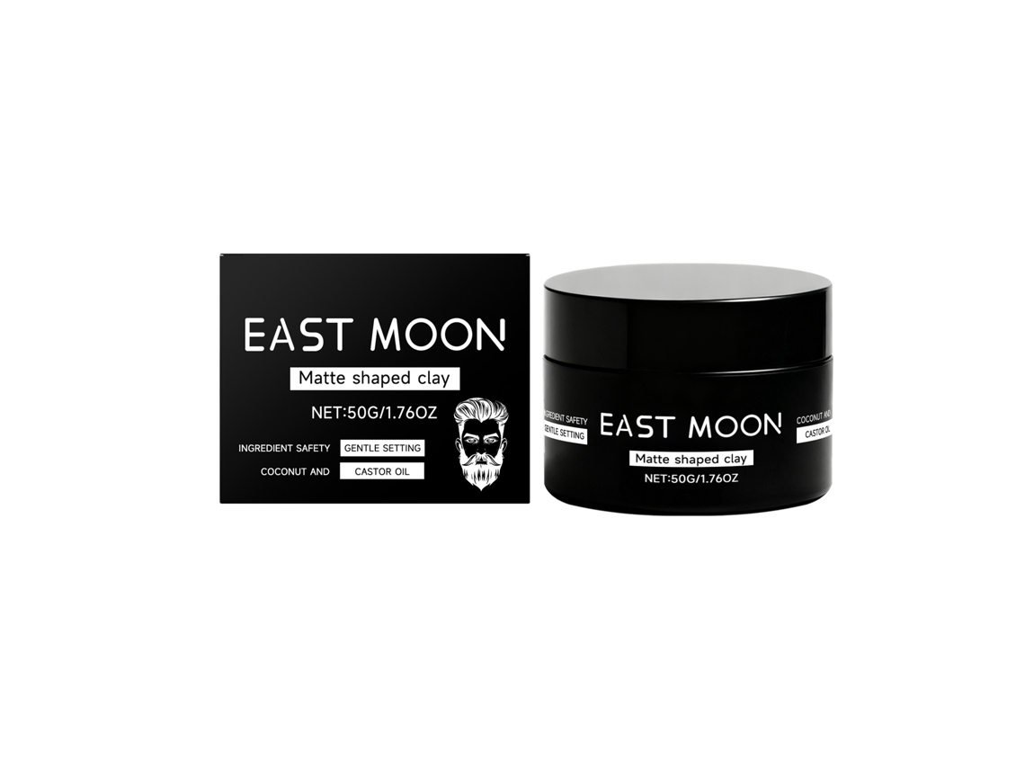Argila de Modelagem East Moon para Cabelo Masculino, Fixação Natural, Refrescante e Fácil de Modelar LAXISCREED