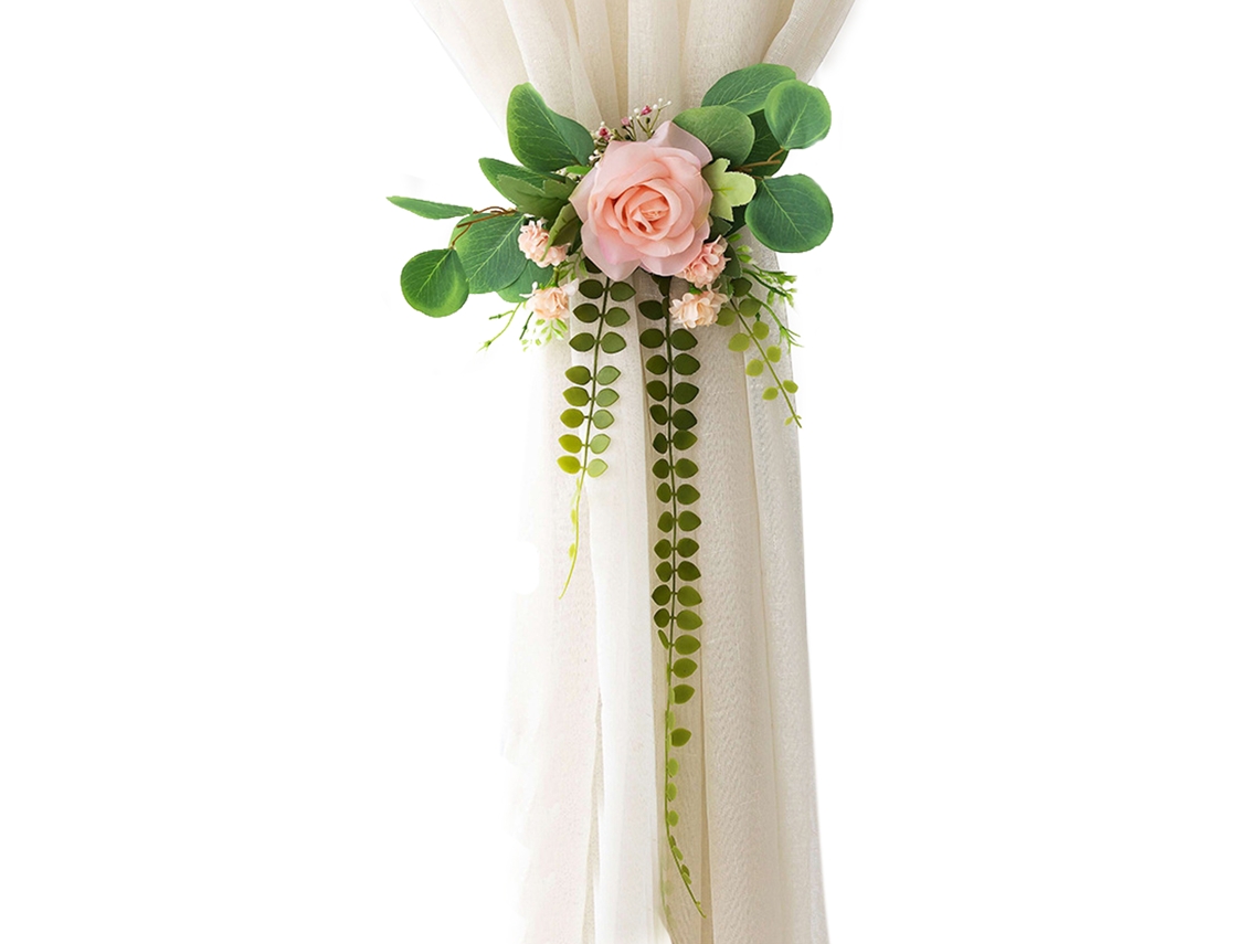 Amarradores De Cortina (ajuste Decorativo Floral)