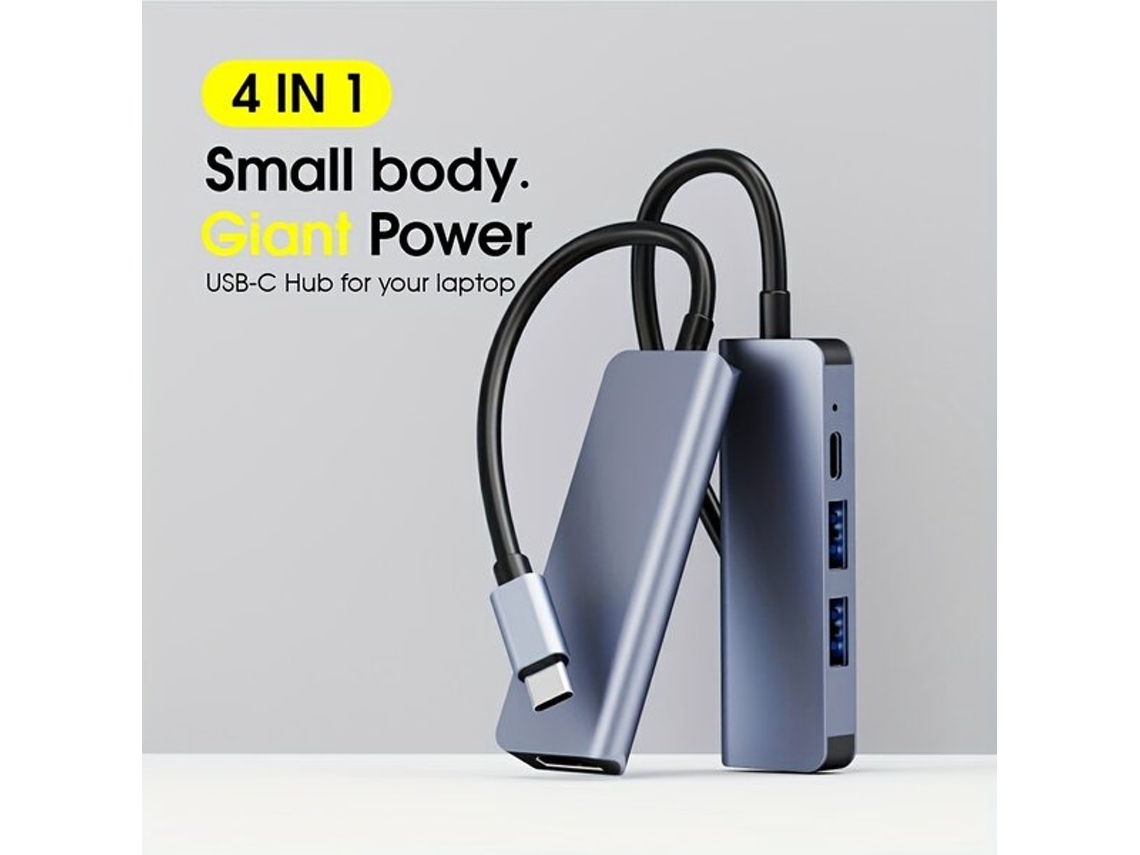 Hub De Dock Quatro Em Um Tipo C Para 4k 30 Hzpdusb2.vayotoy