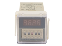 YURU relé de tempo digital dh48s 2z com display lcd 8 pinos ajustável 0.01s 9999h 24vac/dc