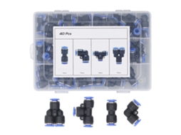Kit de acessórios pneumáticos (conexão rápida, Ø6 mm)