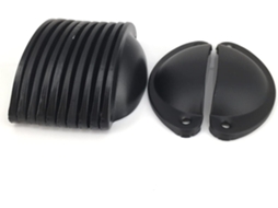 Conjunto De 10 Puxadores E Maçanetas Em Aço Preto Com Formato Concha Para Armários Gavetas, Estilo Antigo