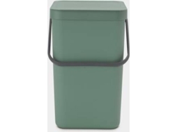 Balde do Lixo BRABANTIA Sort&Go (Verde - 25L - 34x26.5x40 cm  - Inox)
