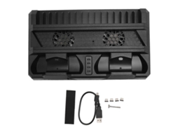 Cooler para Console de Jogos com Carregamento Controles, Luzes Led e Slots Jogos. GOKOCO