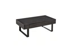 Mesa De Centro, Mesa Lateral Com Gaveta E Prateleiras, Estrutura De Aço Resistente, Fácil Montagem, Design Moderno Para Sala De Estar Quenty