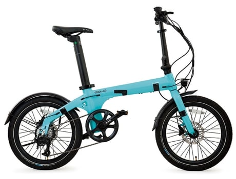 Bicicleta urbana dobrável FLEBI Eolo Celeste | 70km de autonomia - Bateria 10,4Ah