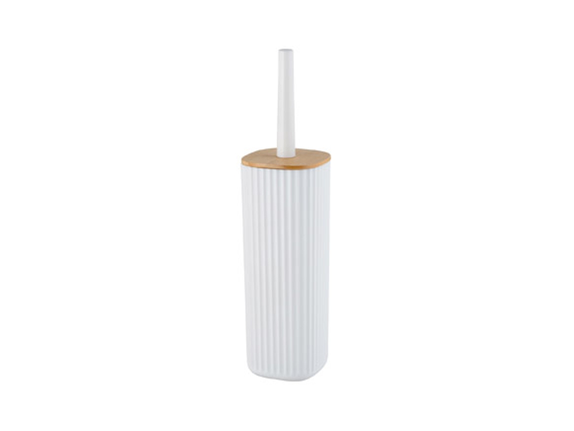 Porta escova de banheiro de bambu branco WENKO