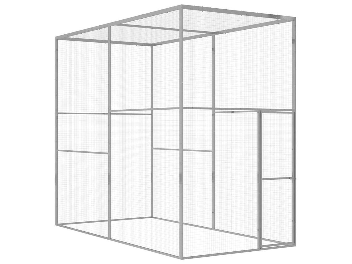 Vidaxl Jaula 3x1,5x2,5 M Aço Galvanizado