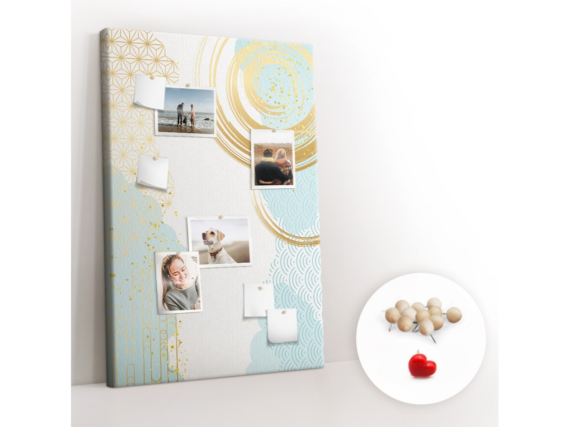 Lousa De Cortiça Abstração Decorativa Para A Sala De Estar Espelharte (80x120 Cm)