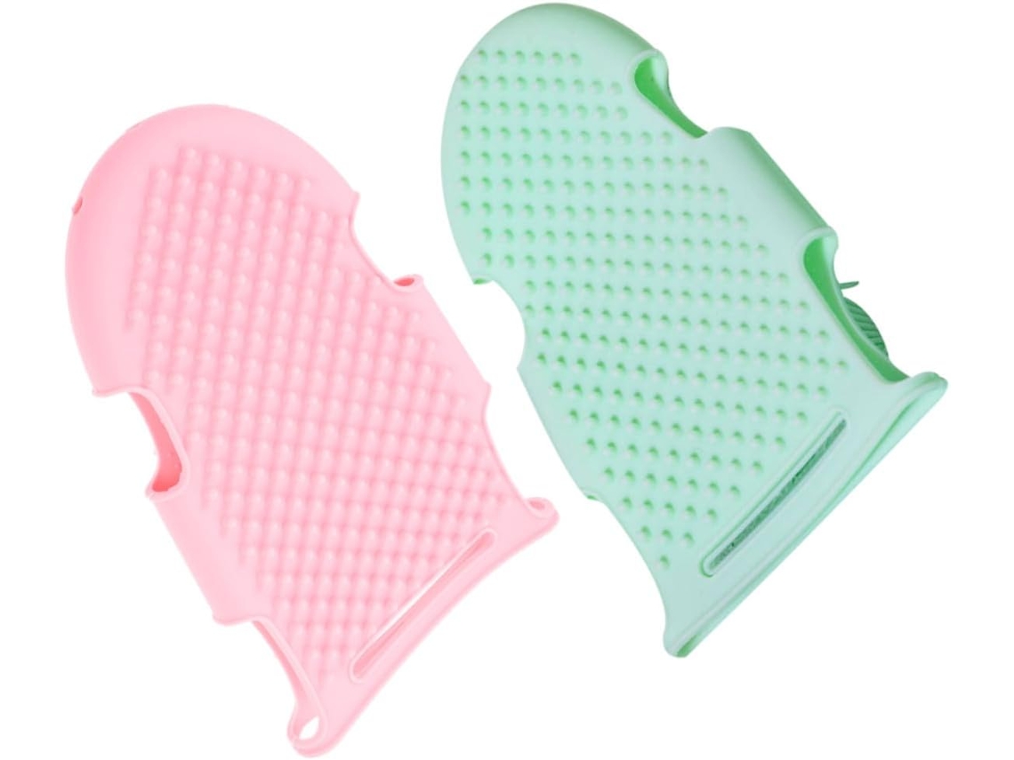 Escovas Esfoliantes De Silicone Cabilock, Esfoliação Suave E Massagem, Pacote Com 2-unidades Para Banho, Acessórios
