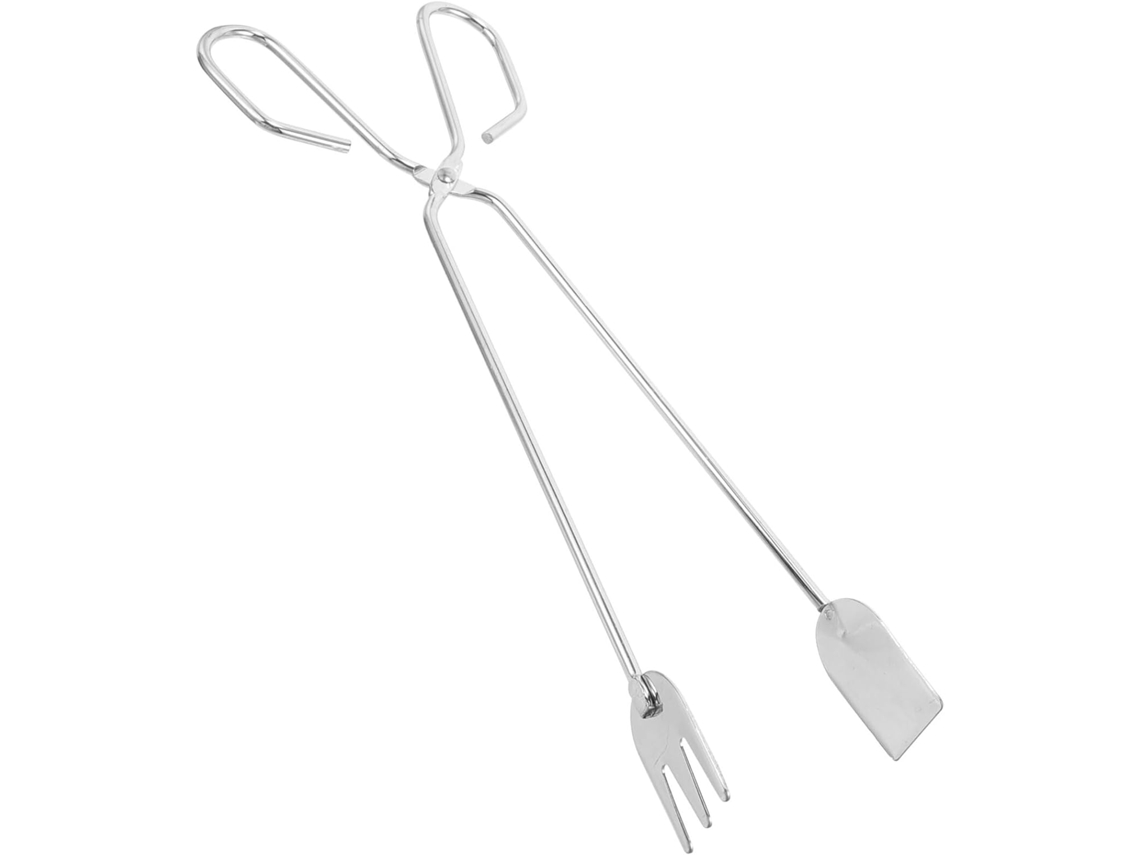 Pinça Longa De Ferro Baluue Para Churrasco E Fogueira Ao Ar Livre, Resistente E Segura, Ideal Para Camping, Culinária E