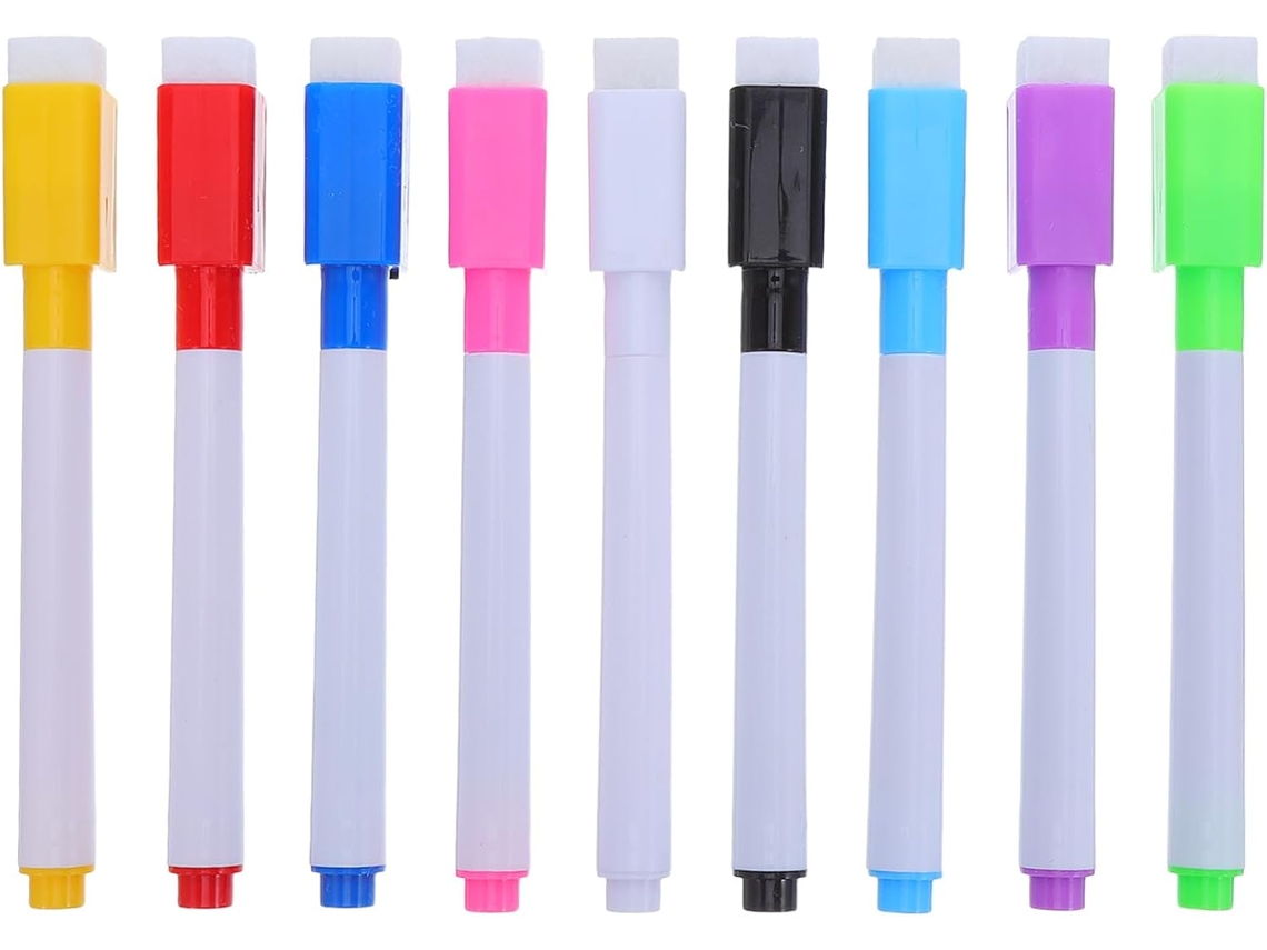 Conjunto de 36 Marcadores para Quadro Branco com Tampas Apagáveis Marcadores Magnéticos para Quadro Branco CHABERLU