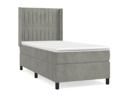 Box Spring Bed, Box Spring Beds Vidaxl Cinzeto Veludo (80 X 200 Cm)