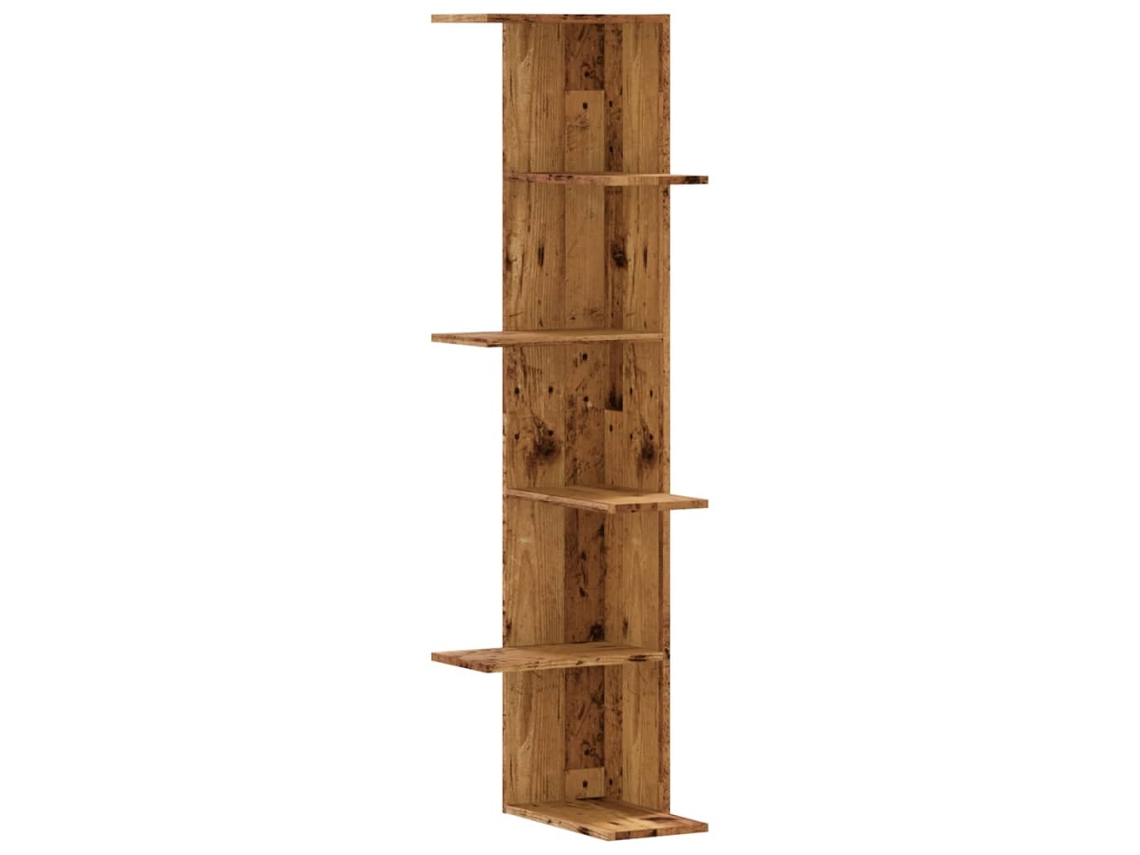 Wall Corner Shelf, Wall Corner Shelves Vidaxl Marrom Madeira Processada (n/a)