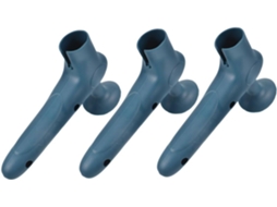 Balacoo Conjunto De 3-protetores Maçaneta Silicone Com Ventosas Para Prevenção Colisões, Cinza, Para Casa E Escritório