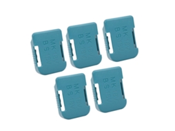 5 Peças De Prateleira De Armazenamento Para Baterias De Lítio Com Ranura De Cinto Para Dispositivos De Fixação Makita 18v Azul Ciano