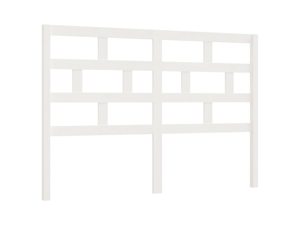 Bed Headboard, Bed Headboards Vidaxl Branco Madeira De Pinho (126 X 100 Cm)
