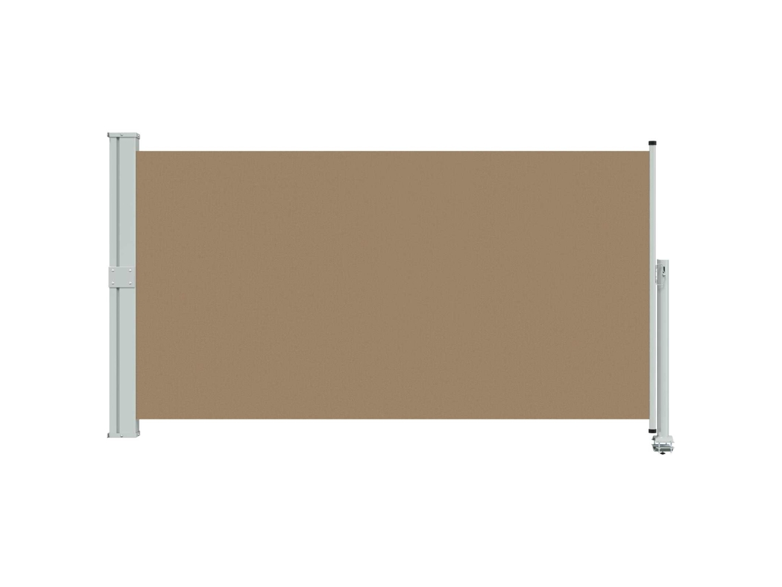 Conjunto 1 Barreira De Pátio Vidaxl Castanho-acinzentado Poliéster (160 X 300 Cm)