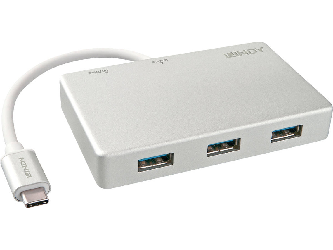 Cabo de Dados LINDY (USB  - USB  - Cinzento)