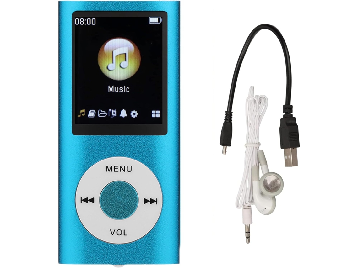 MP3 MP4 Player ZYBLSSBB 1,8 polegadas, 64GB, suporte TF, HiFi, alto-falante