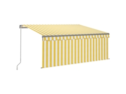 Retractable Awning, Retractable Awnings Vidaxl Amarelo Alumínio (3 X 2.5 M)
