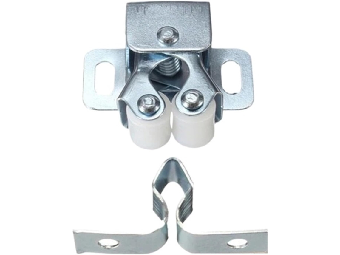 Fecho De Rolete Com Esfera Dupla, Fecho De Rolete Duplo Para Portas Armários E Móveis, Cor Cobre Prateado, 1-5 Peças 3 Cores