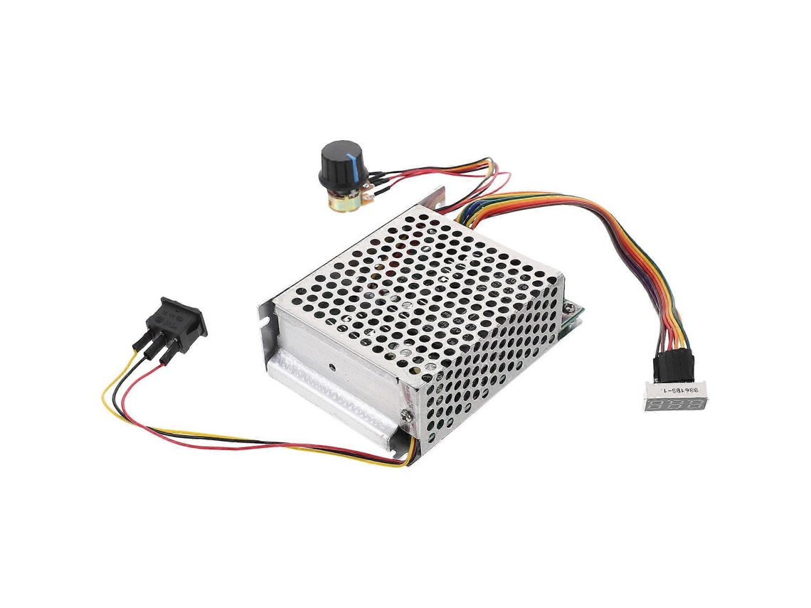 Controlador elétrico com interruptor para motor CC para uso em máquinas, 40A, 12V, 24V, 36V