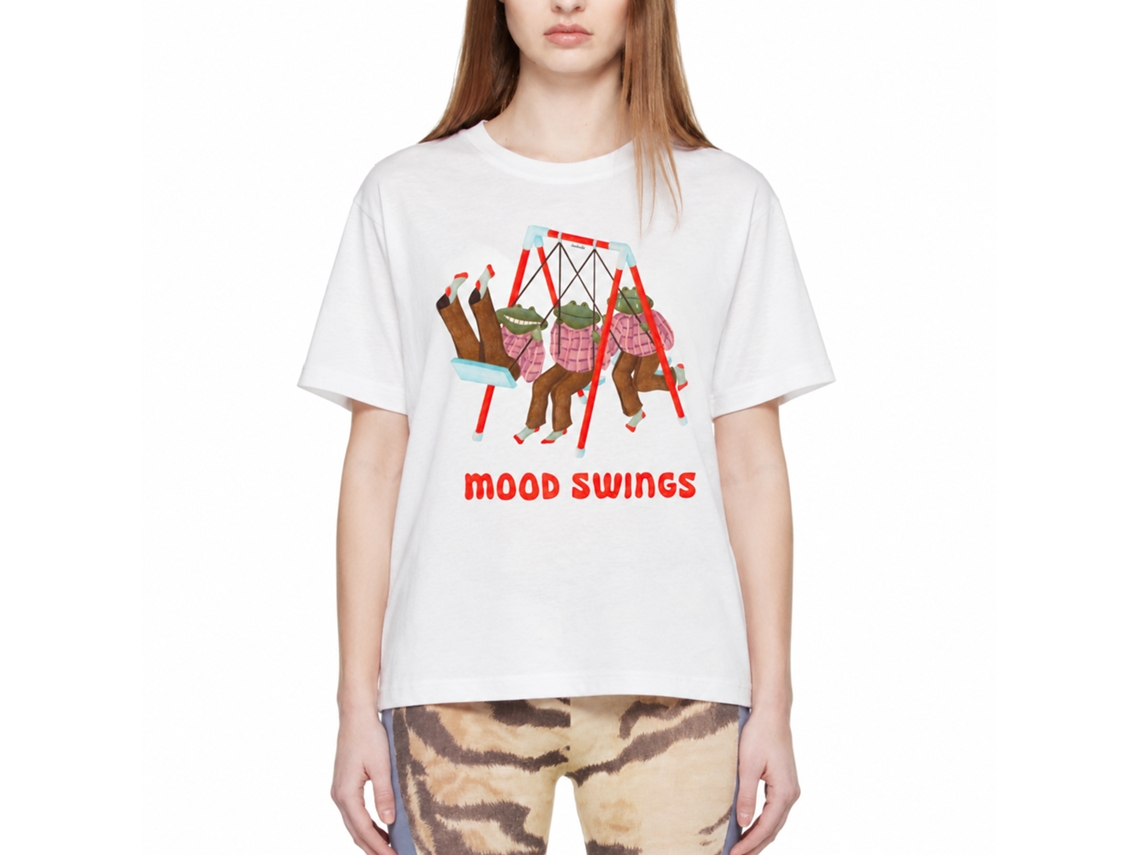 Rockinstone Mood Swings Daukantė White T-shirt Unique Designer Style