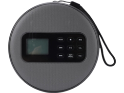 Leitor Cd Portátil, Reprodutor De Música Estéreo Recarregável Com Tela Lcd E Alto-falantes Integrados