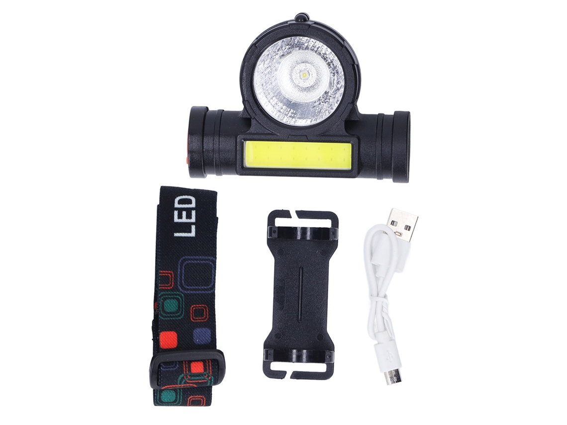 2026 lanterna Frontal Led de Dos Fuentes de Luz Cob Recargable Ultra Brillante para Camping Al Aire Libre Y Pesca Nocturna