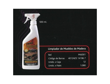 Limpiador muebles madera 0,5 l