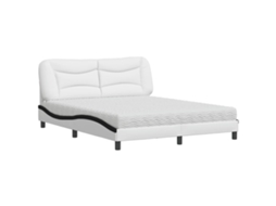 Cama Vidaxl Preto Couro Sintético (218 X 165 X 74.5 Cm)
