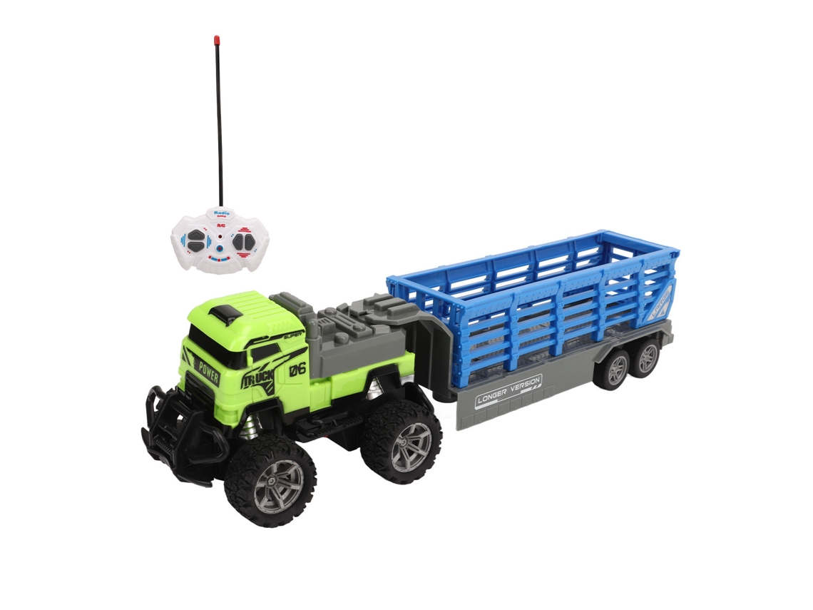 Mali caminhão de Carga Controle Remoto Brinquedo Veículo de Construção com Luz 1:43
