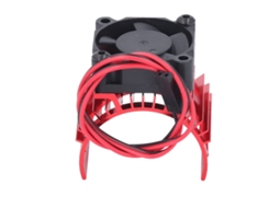 Ventilador De Resfriamento Para Motor De Carro Rc Com Dissipador De Alumínio Para Motores 540 550 3650 3660 3665 Vermelho