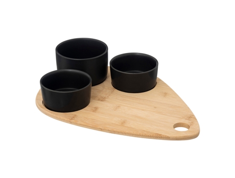 Conjunto de aperitivos de bambu preto 4 unidades SG SECRET DE GOURMET