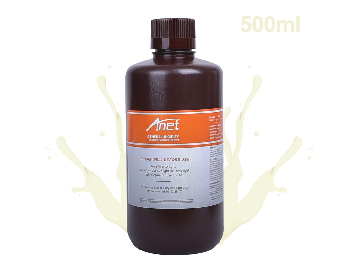 Resina Fotopolimérica Geral 405nm Para Impressora 3d Dlp/lcd Cura Rápida Sem Tóxico 500ml