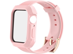 Pulseira Ajustável De Tpu Para Smartwatch Compatível Com Apple Watch Series, Vermelha Com Fivela Pra Gokoco