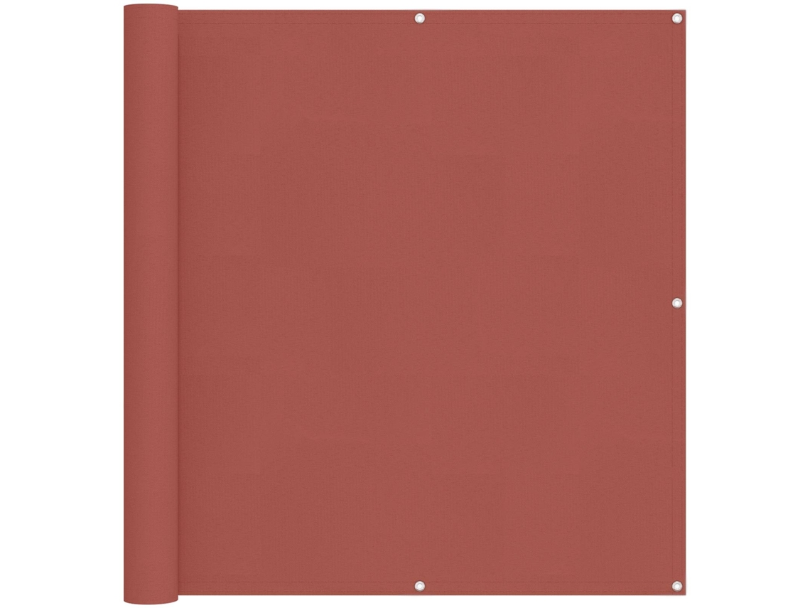 Tela de Varanda Terracota 110 X 1000 Cm Tecido Oxford VIDAXL
