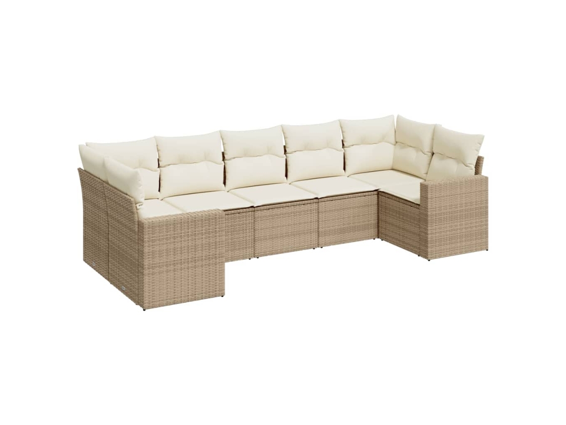 Garden Sofa Set, Garden Sofa Sets Vidaxl Bege Rattan / Vime (n/a)
