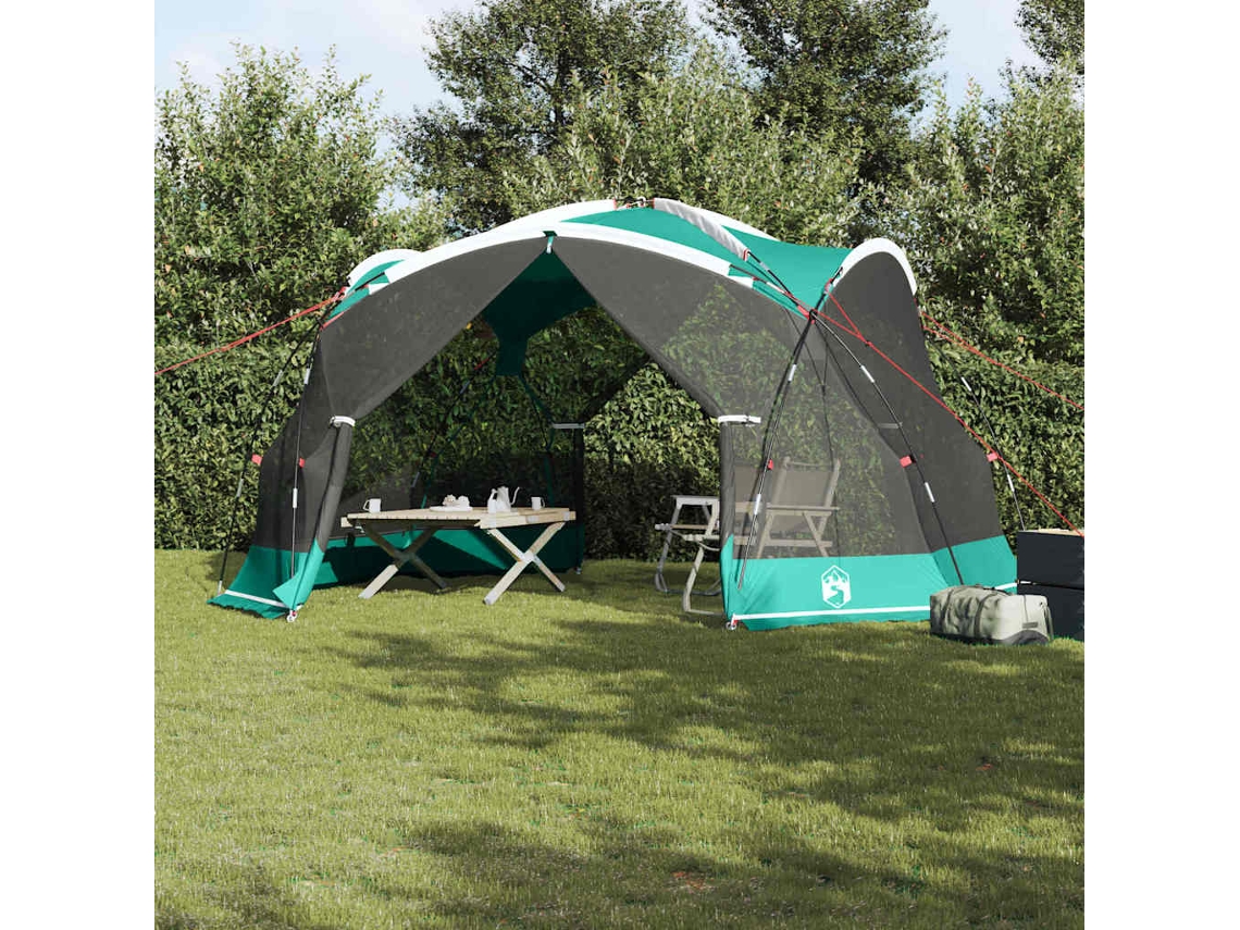 Vidaxl Tenda Mosquiteira Com Telhado Verde Do Mar 434 X 434 X 230 Cm