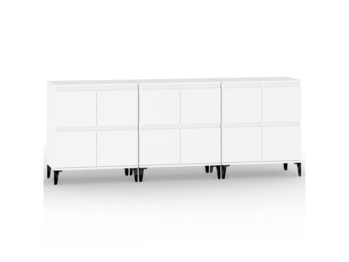 Sideboard, Sideboards Vidaxl Branco Madeira Processada (n/a)