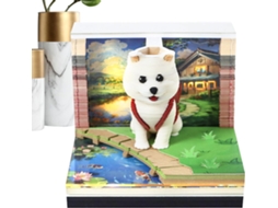 Escultura 3d Calendrier Chien En D'art Pour Écriture Planification